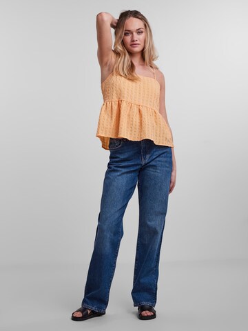 PIECES Top 'Solo' in Orange