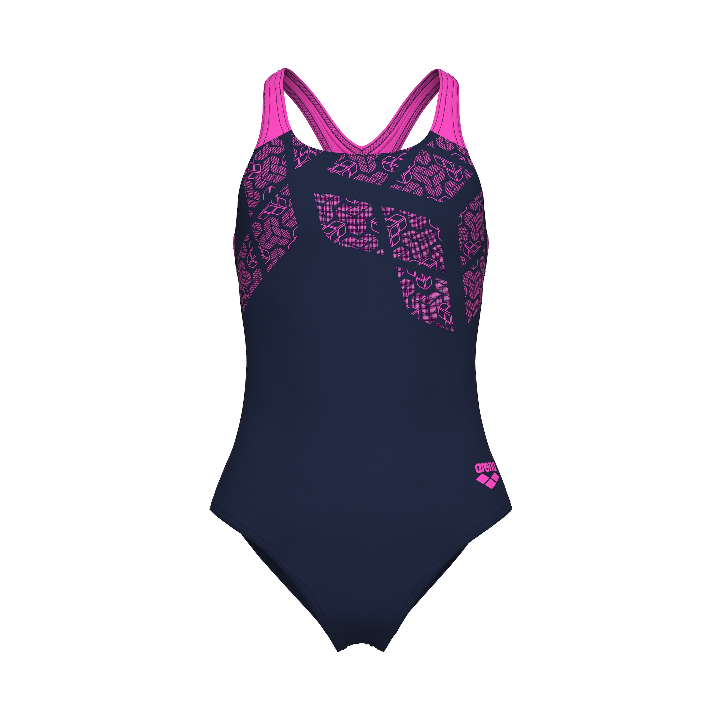 ARENA Athletic Swimwear in Blue: front