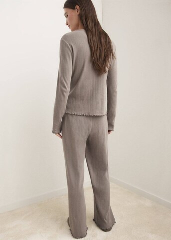 MANGO Pyjama 'Mana' in Braun