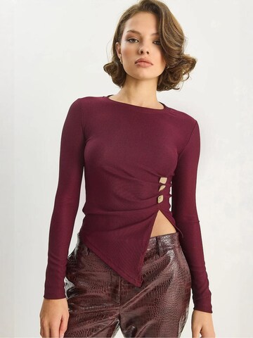 Bianco Lucci Shirt in Rood: voorkant