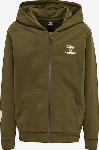 Hummel Zip-Up Hoodie in Green: front