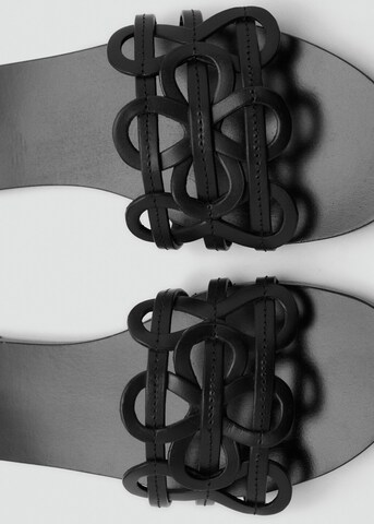 MANGO Mules 'Nora' in Black