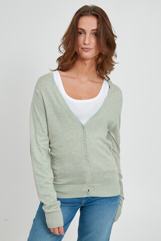 b.young Knit Cardigan 'PIMBA' in Green: front