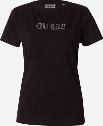 Tricou 'SKYLAR' de la GUESS pe negru: față