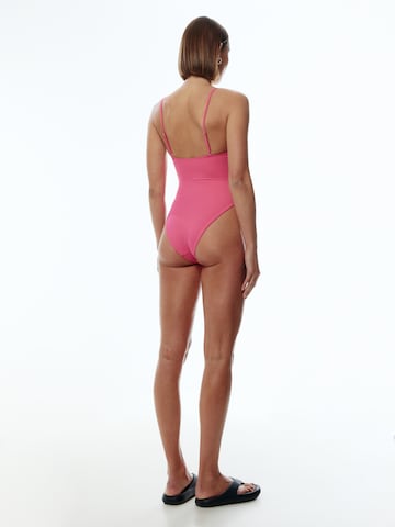 EDITED T-shirt Swimsuit 'Ulfa' in Pink