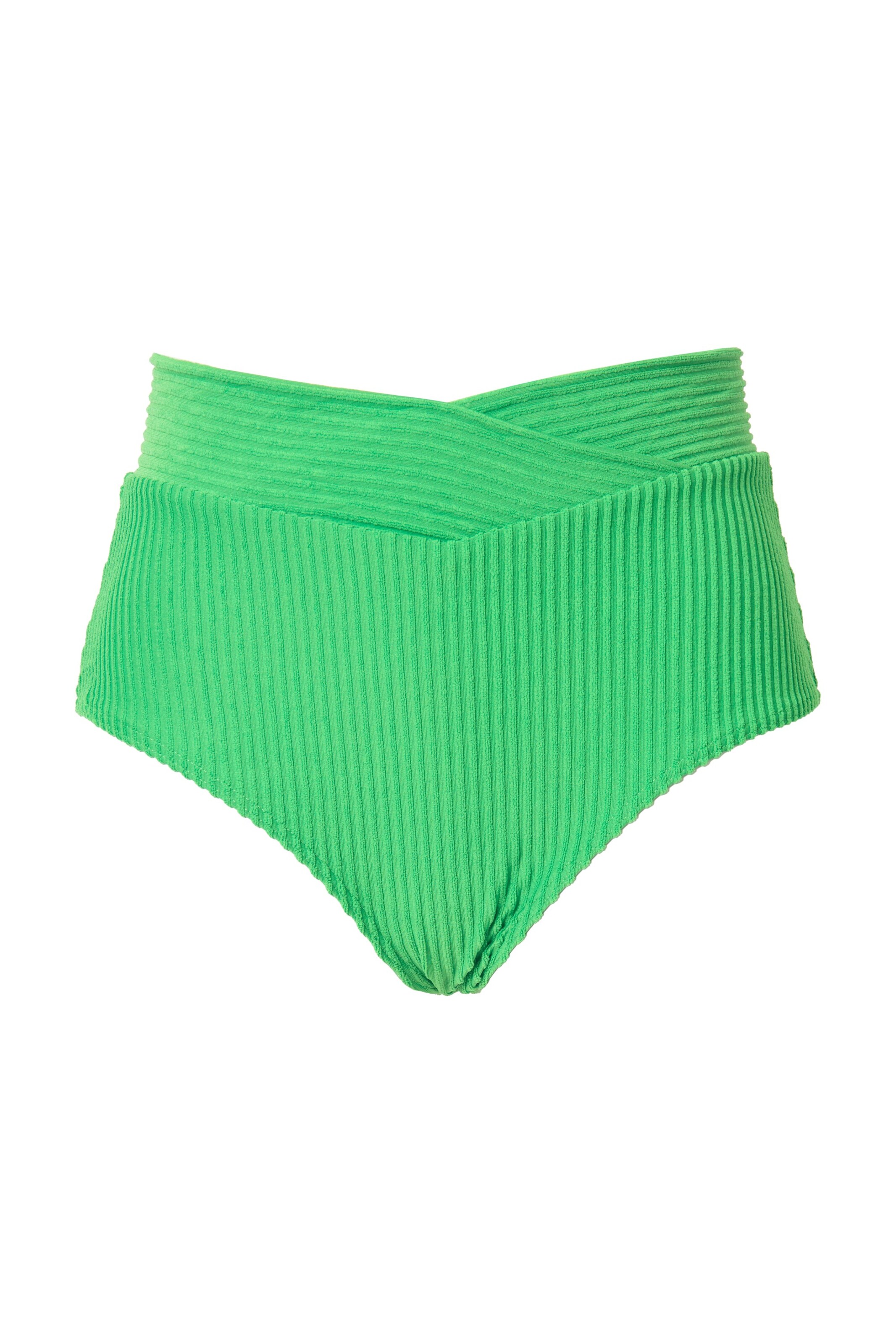 Studio Untold Bikinibroek in de kleur Grasgroen, Productweergave