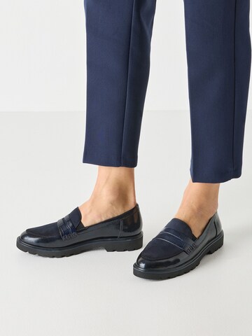 Tamaris Slipper in Blau: Vorderseite