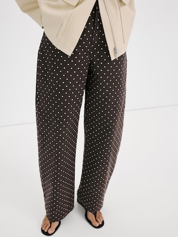 MANGO Loose fit Jeans 'Polka' in Brown: front