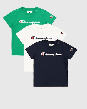 Champion Authentic Athletic Apparel Tričko – modrá: přední strana