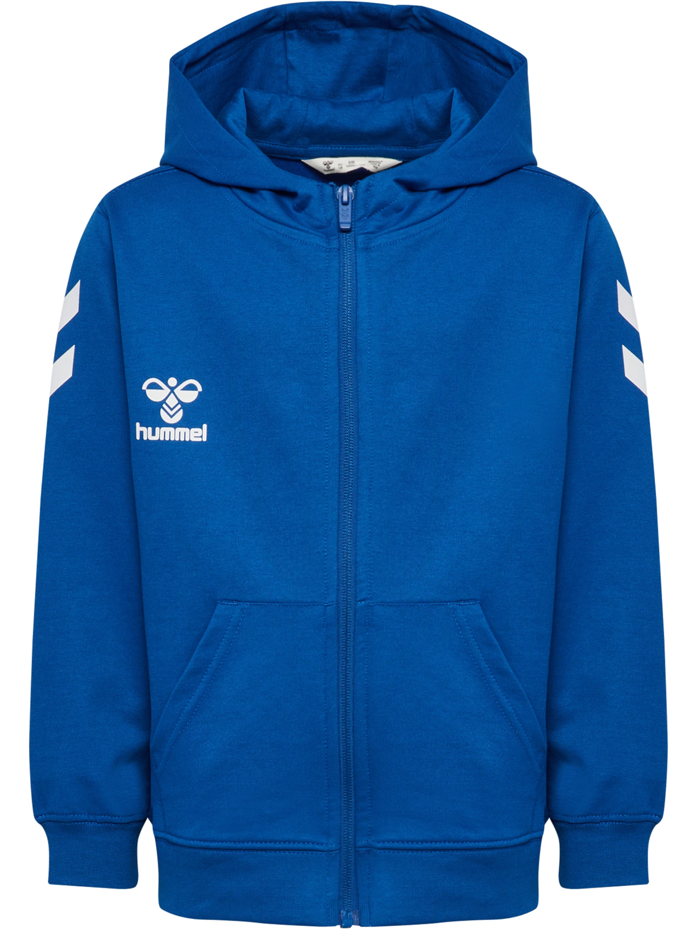 Hummel Sportief sweatvest in Blauw: voorkant
