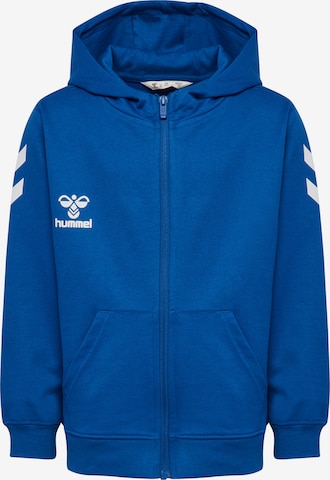 Hummel Sportssweatjakke i blå: forside