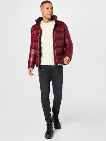 Veste mi-saison 'Luxe Alpine' Superdry en rouge