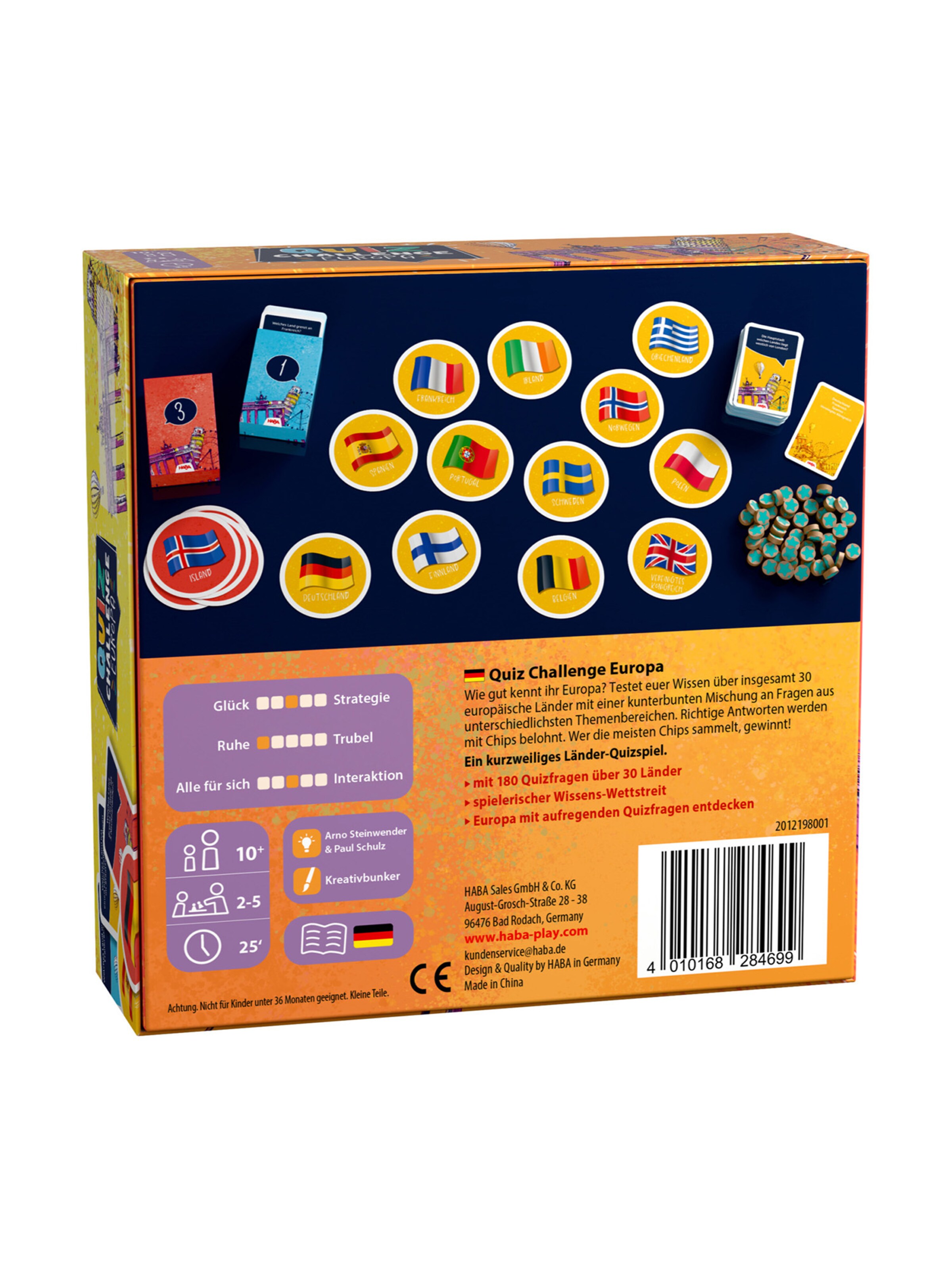 HABA Spiel ' Quiz Planet Europa ' in Mischfarben