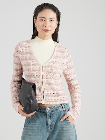 ONLY Gebreid vest 'ONLASA' in Roze: voorkant