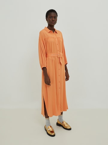 EDITED Shirt Dress 'Nina' in Orange