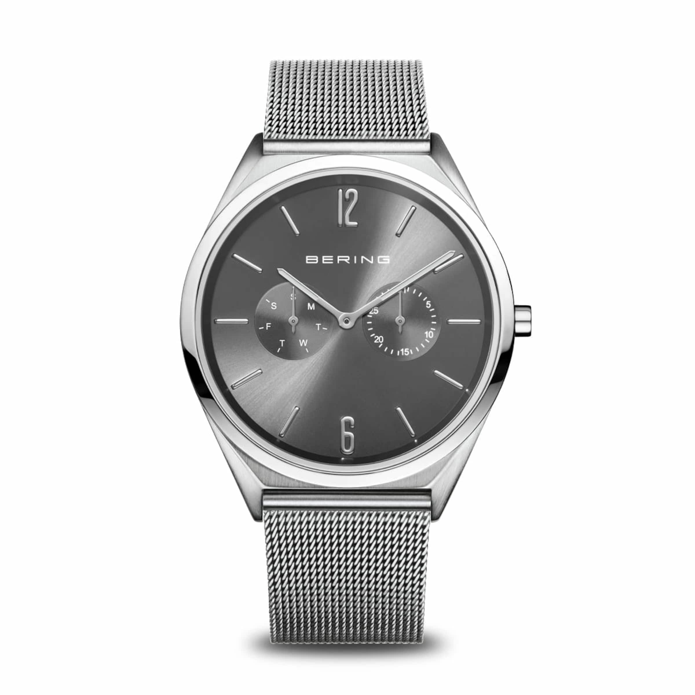BERING Analog watch 'Ultra Slim' in Silver: front