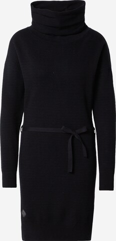 Ragwear Knitted dress 'BABETT' in Black: front