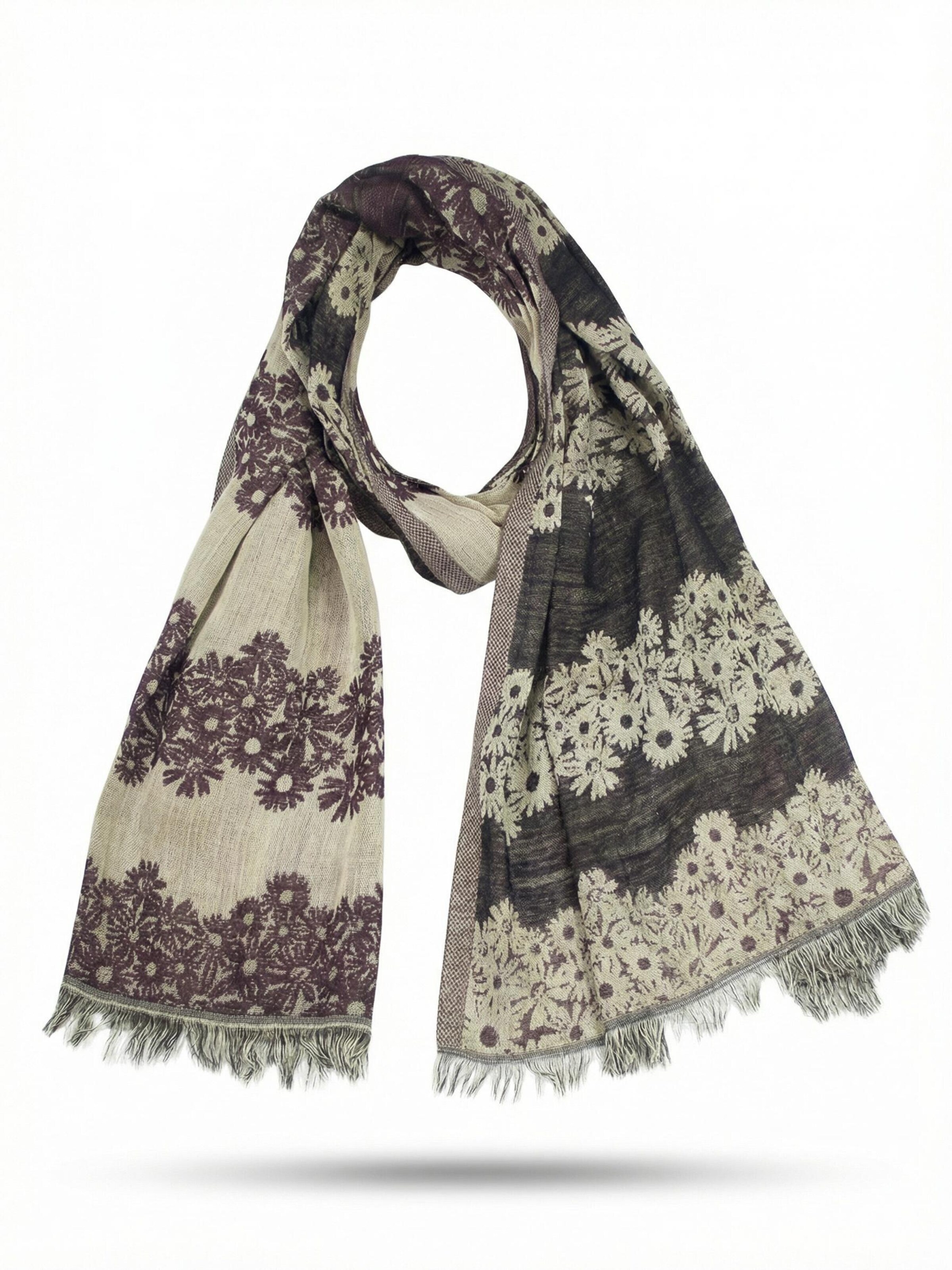 Sunsa Wrap 'Sunsa' in Brown: front