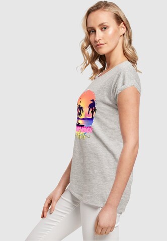 Merchcode Shirt 'Summer Vibes Sunset' in Grey
