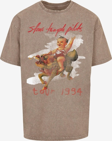 Merchcode Shirt 'Stone Temple Pilots - Tour 94' in Bruin: voorkant