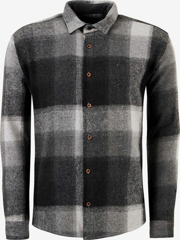 Buratti Button Up Shirt in Grey: front