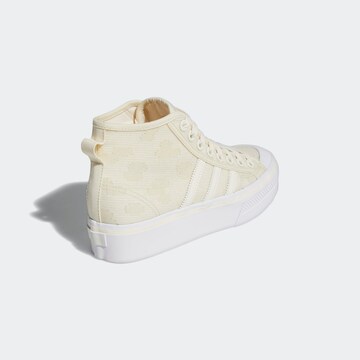 ADIDAS ORIGINALS Σνίκερ ψηλό 'Nizza Platform Mid' σε μπεζ