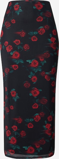 Sijonas 'Sofia' iš EDITED, spalva – žalia / raudona / juoda, Prekių apžvalga