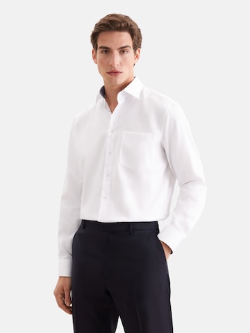 Coupe regular Chemise business SEIDENSTICKER en blanc : devant