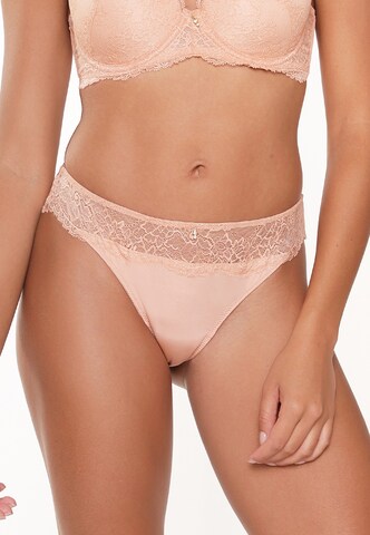 LingaDore - Tanga em bege: frente