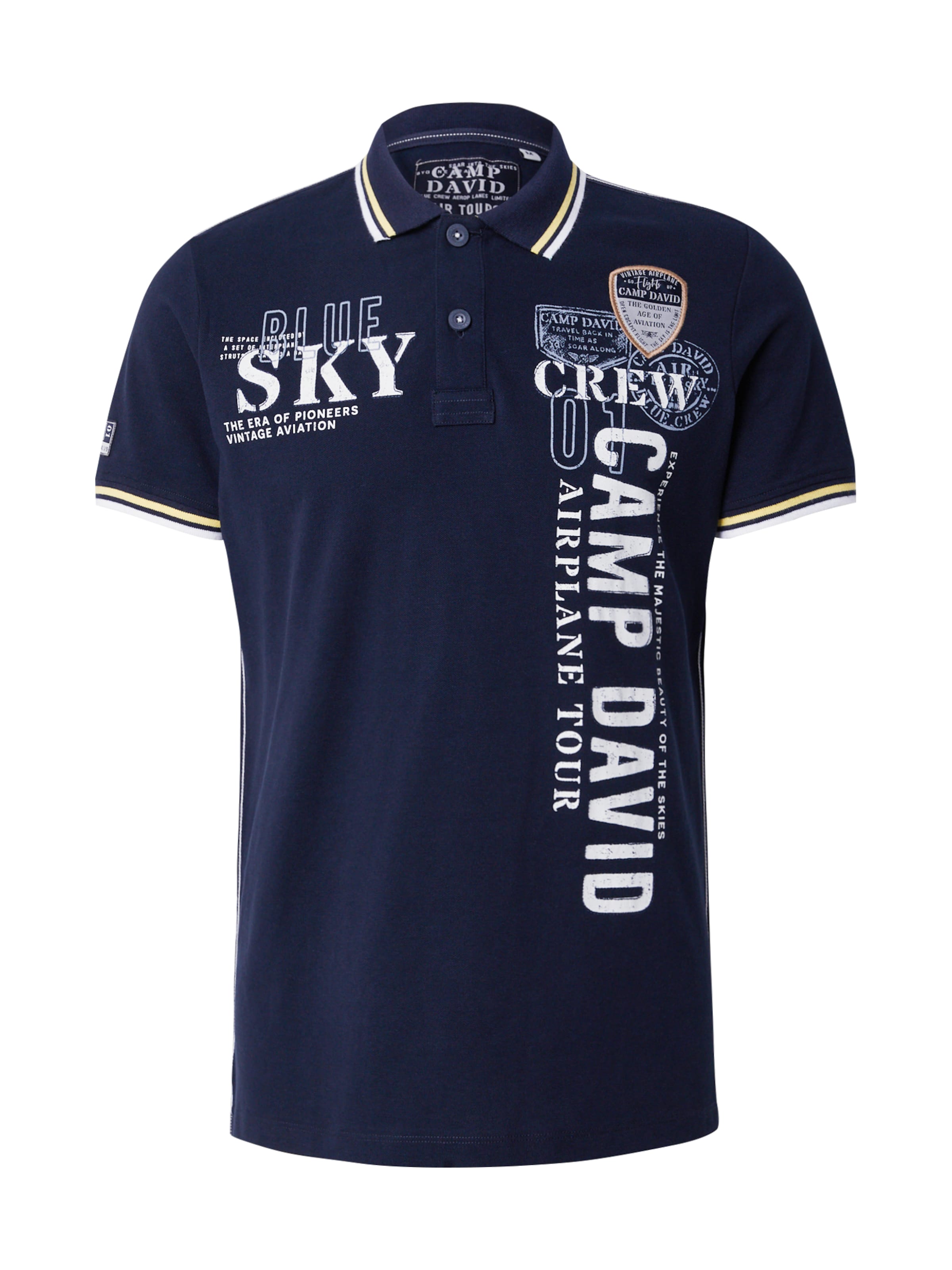 CAMP DAVID Shirt in Navy / Light blue / White, Item view