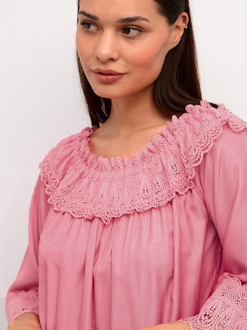 Cream Blouse 'Bea' in Roze