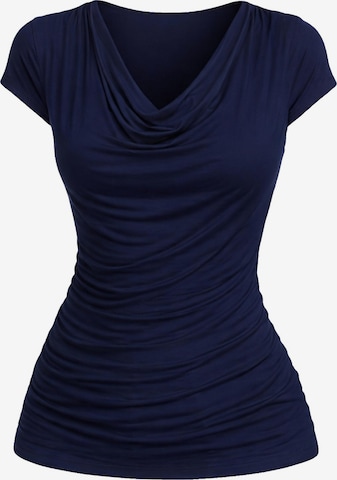 REGINA FASHION Bluza 'Wave Blouse' | modra barva: sprednja stran