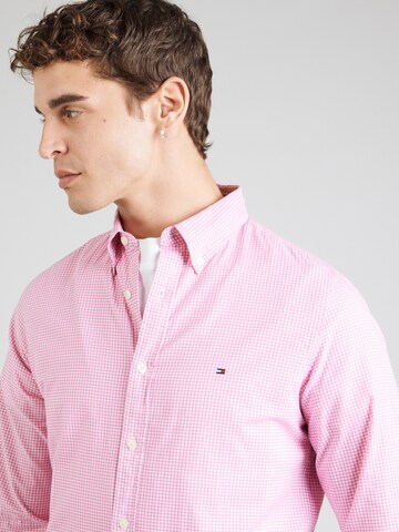 TOMMY HILFIGER Slim fit Button Up Shirt in Pink