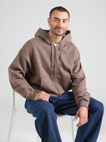 GAP Sweatjacke in Braun: Vorderseite