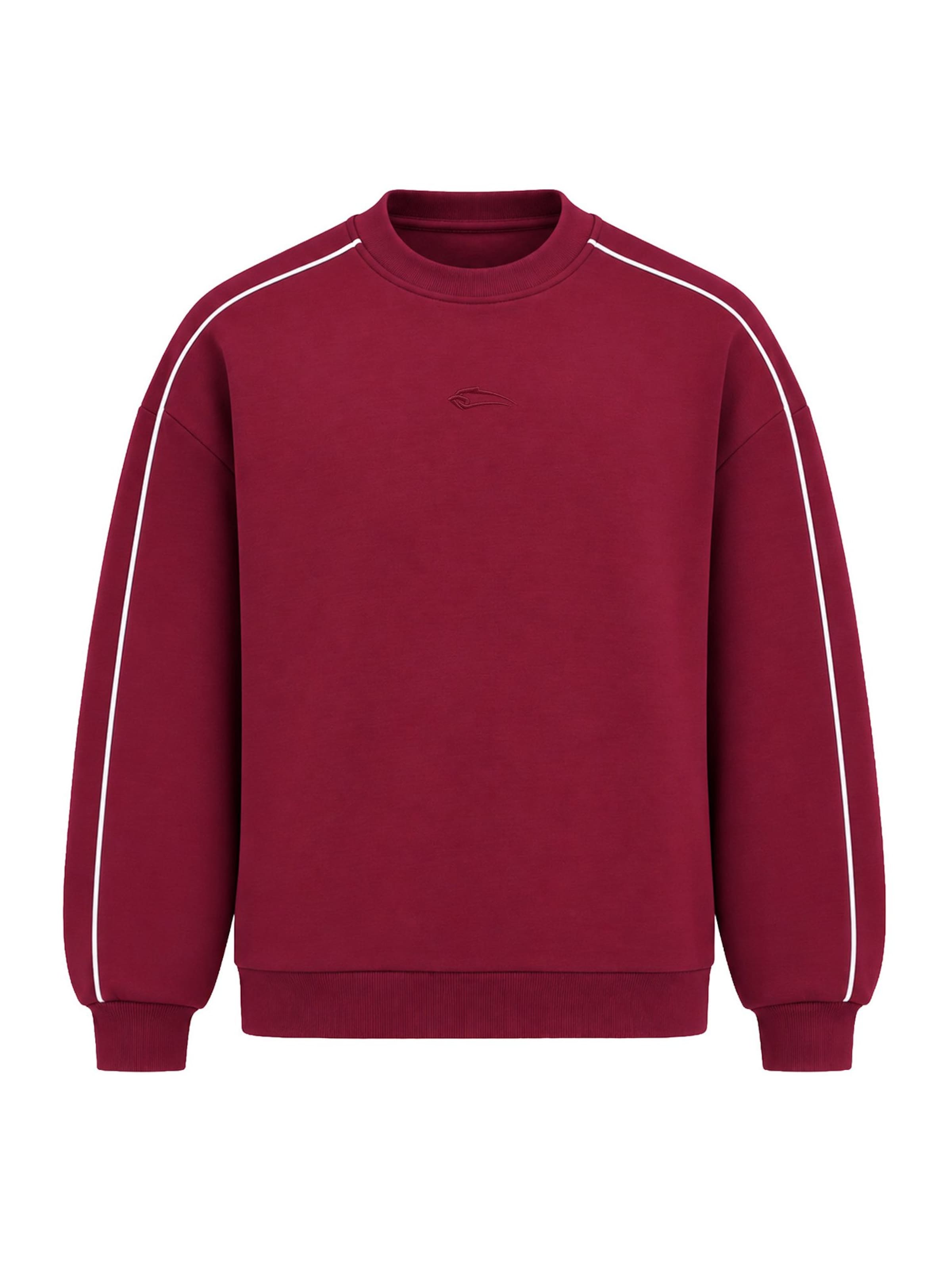 Sweat-shirt 'Brenvaro' Smilodox en rouge : devant