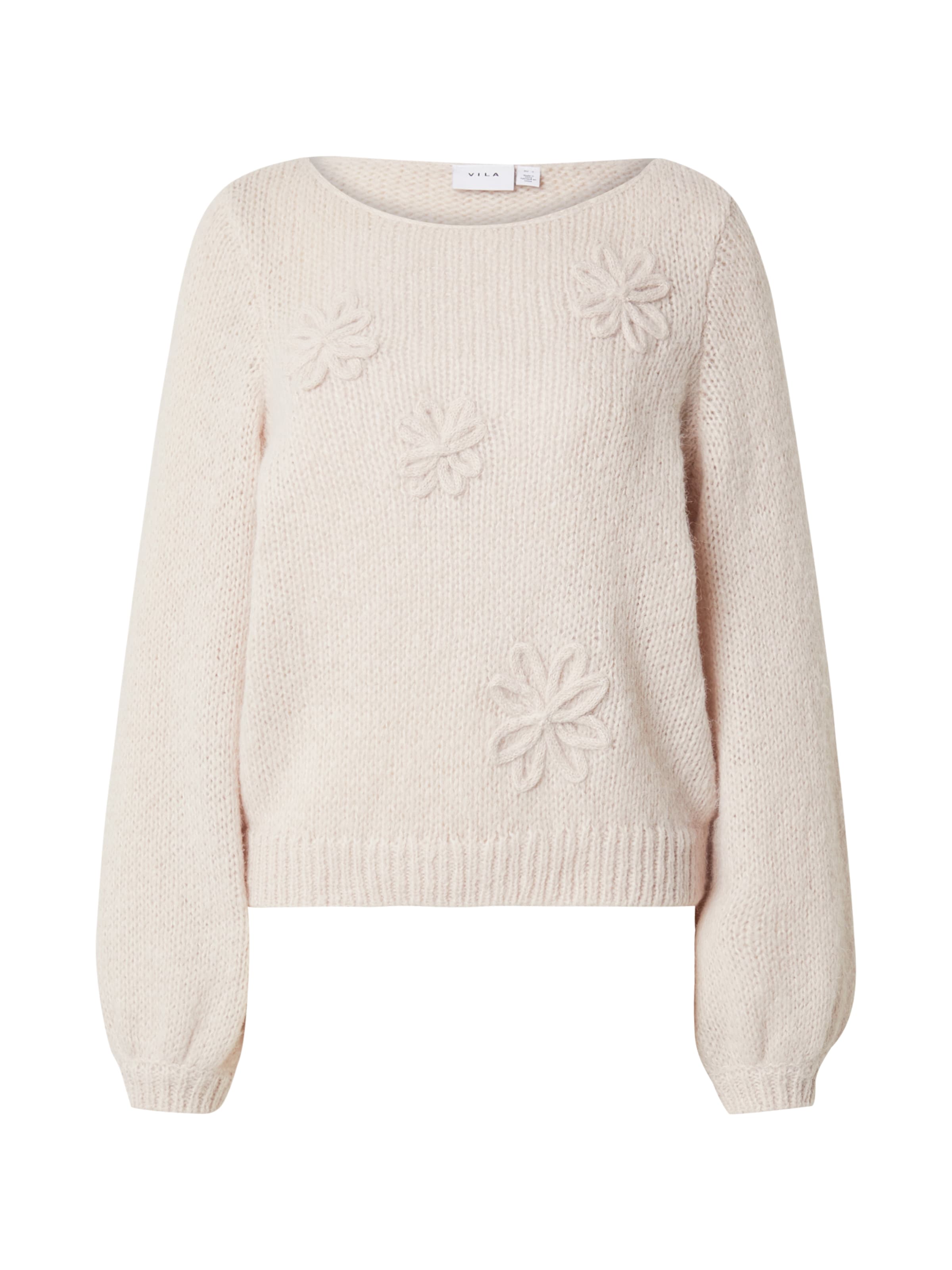 VILA Sweater 'Choca' in Beige: front