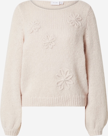 VILA Trui 'Choca' in Beige: voorkant