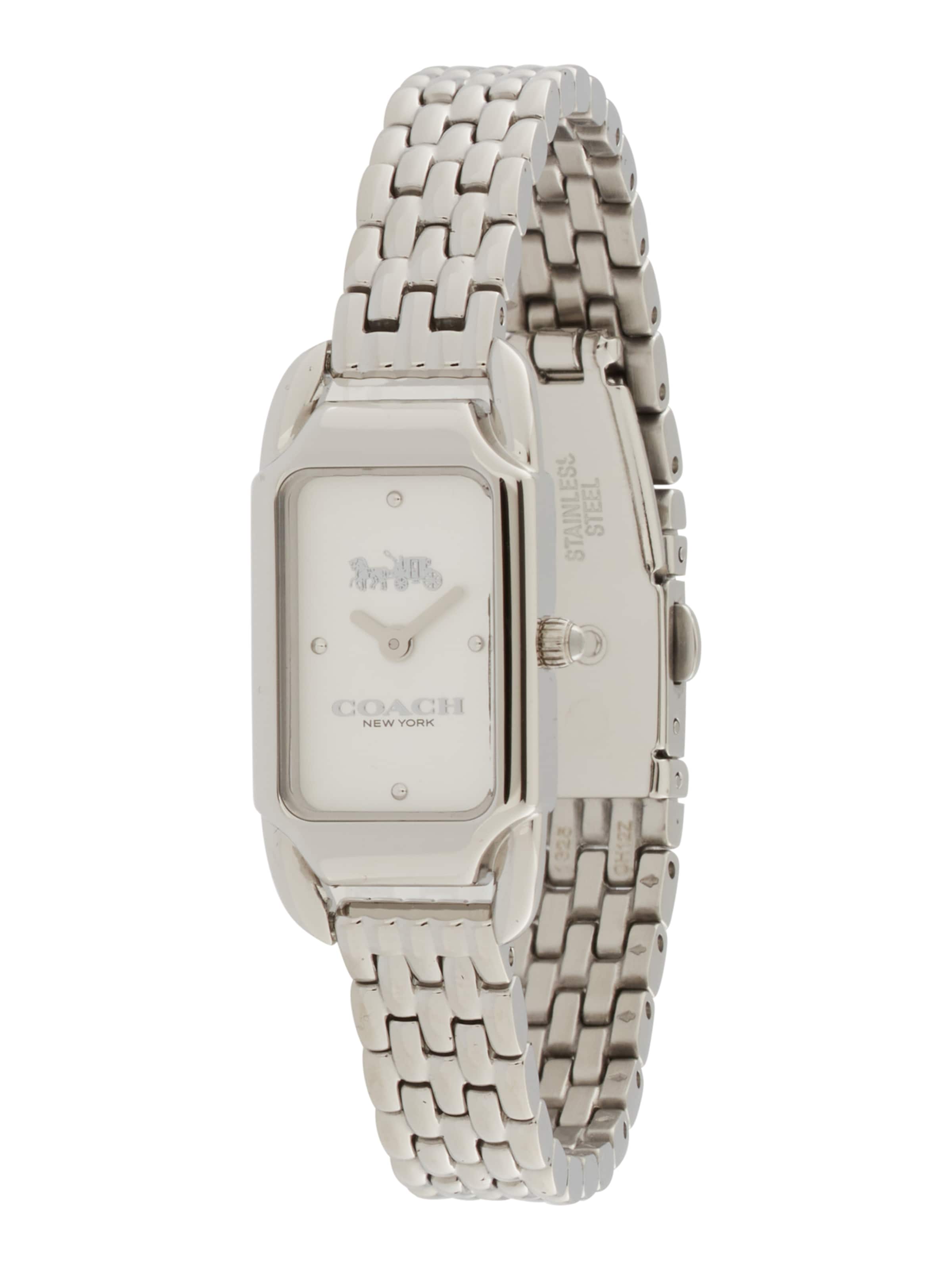 COACH Analog watch 'Cadie' in Silver: front
