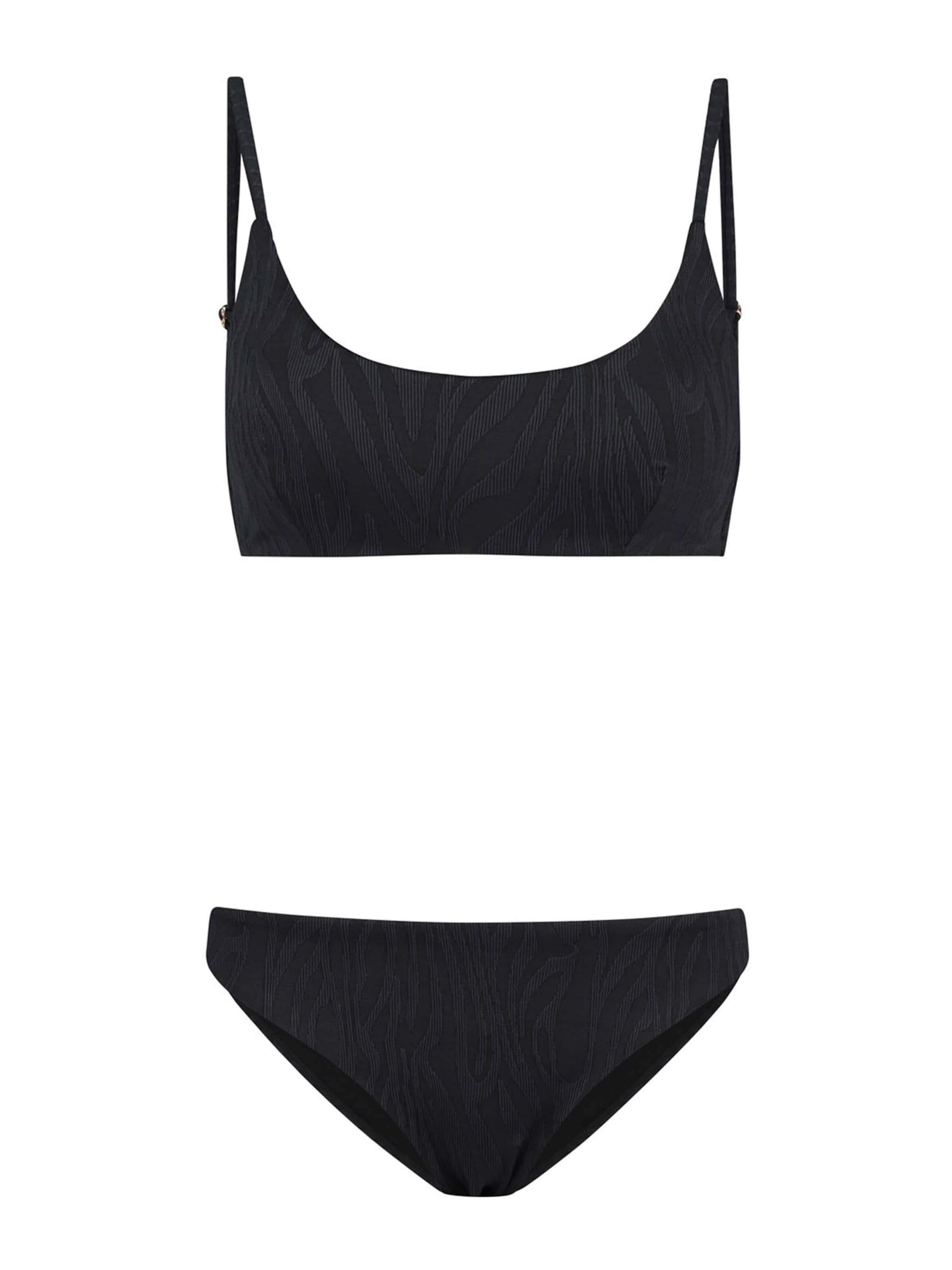 Bustino Bikini 'LOU' di Shiwi in nero: frontale
