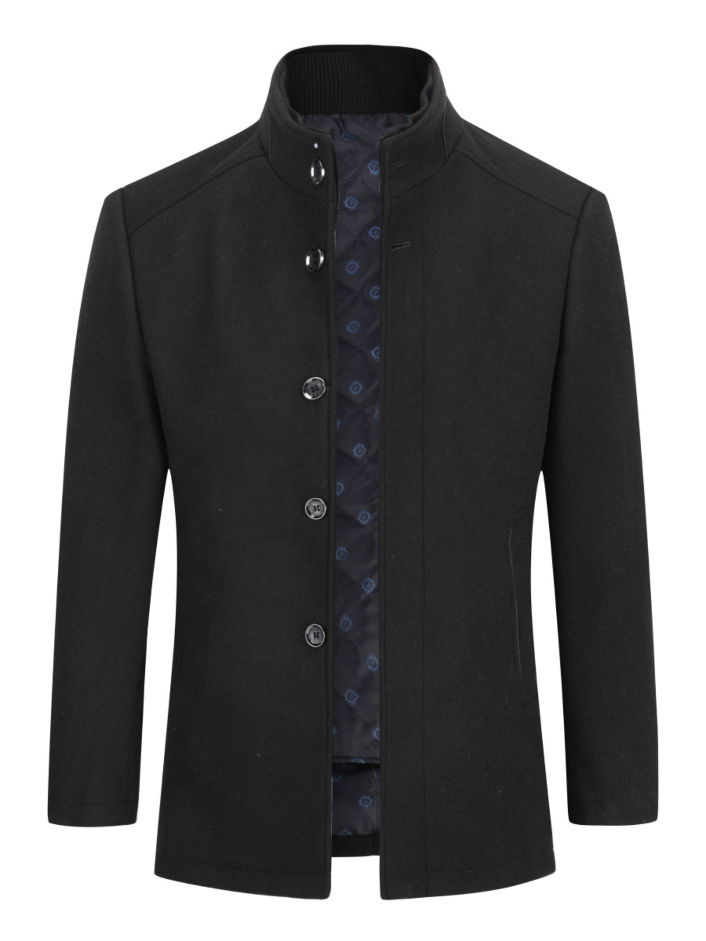 Youthup Winter Coat in Black: front