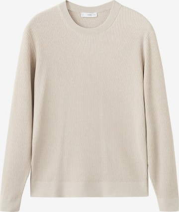 MANGO MAN Sweater 'Antigua' in Beige: front