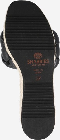 SHABBIES AMSTERDAM Pantolette in Schwarz