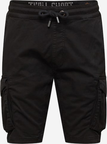 Regular Pantalon cargo ALPHA INDUSTRIES en noir : devant