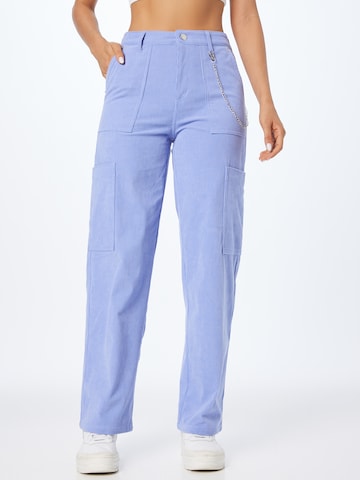 ONLY Regular Cargo trousers 'ADA' in Blue: front