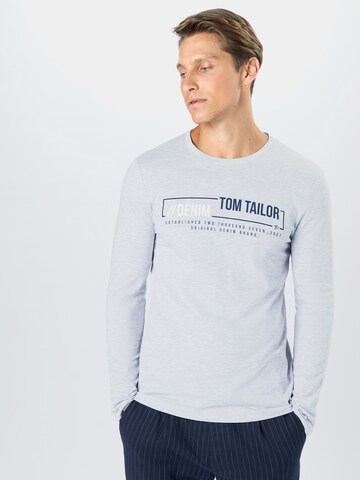 Maglietta di TOM TAILOR DENIM in grigio: frontale