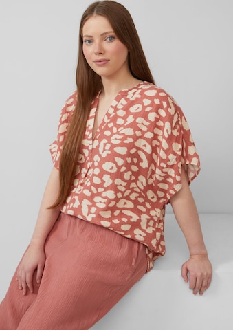 QS Blouse in Orange: front
