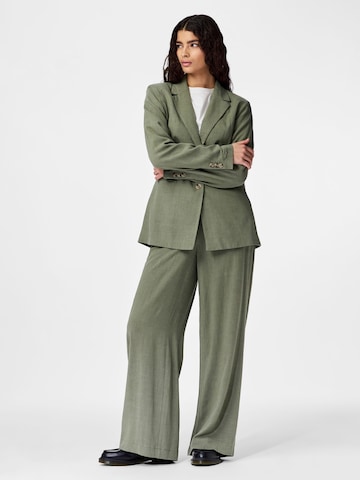 PIECES Wide Leg Bukser 'PCVinsty' i grøn