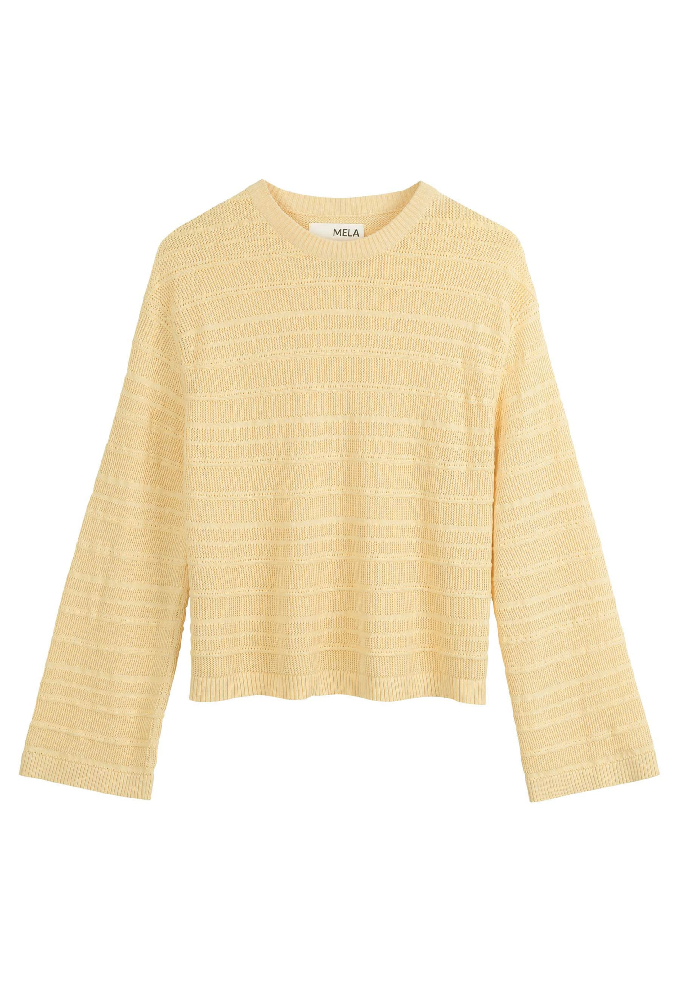 Pullover 'JALIDI' di MELA in giallo: frontale