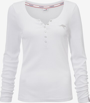 KangaROOS Performance Shirt in White: front