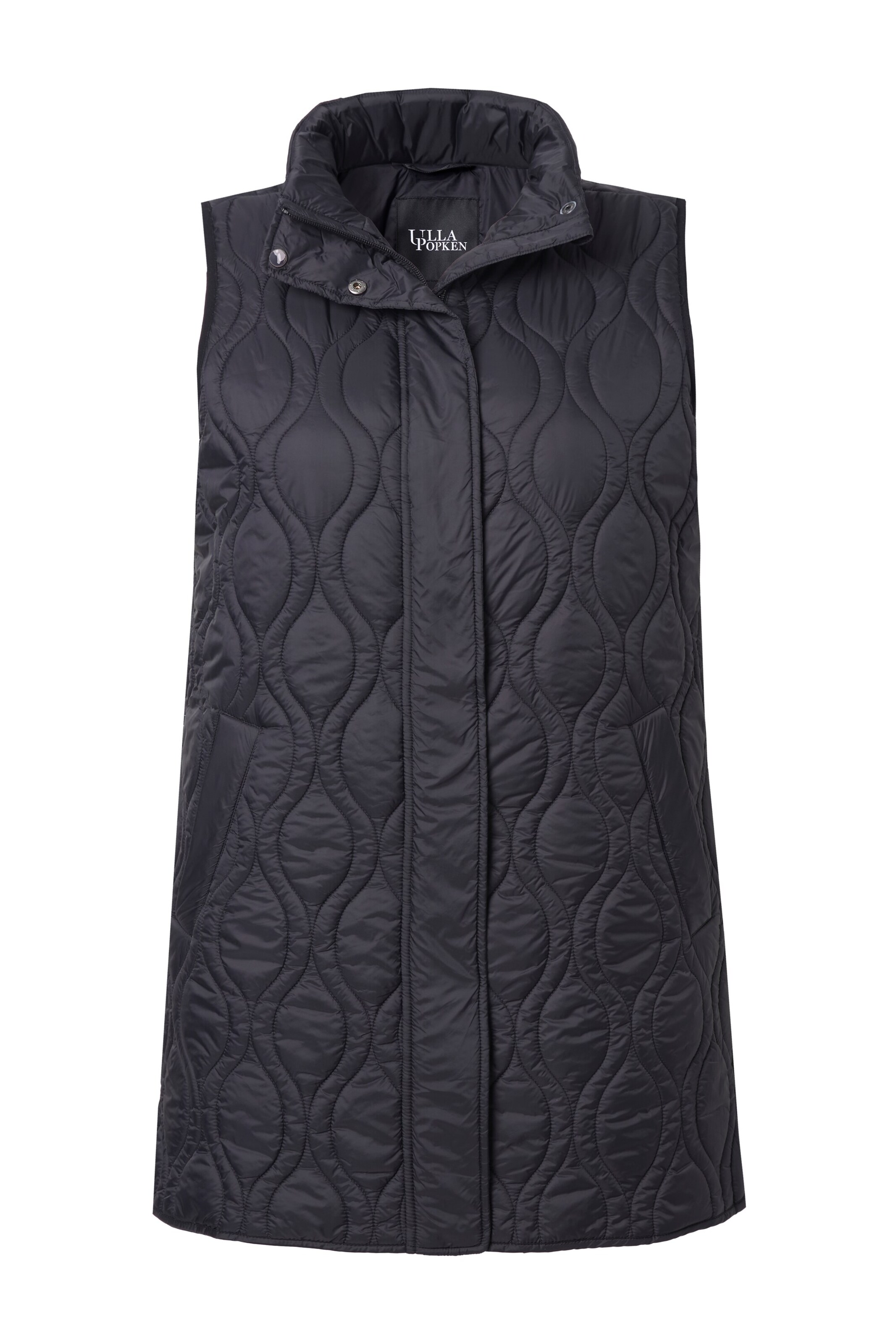 Ulla Popken Vest in Black: front